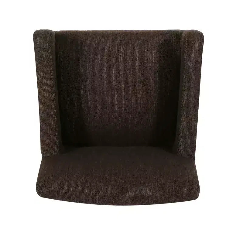 Tabourets de comptoir contemporains en bois rembourrés de tissu de 66 cm (ensemble de 2)