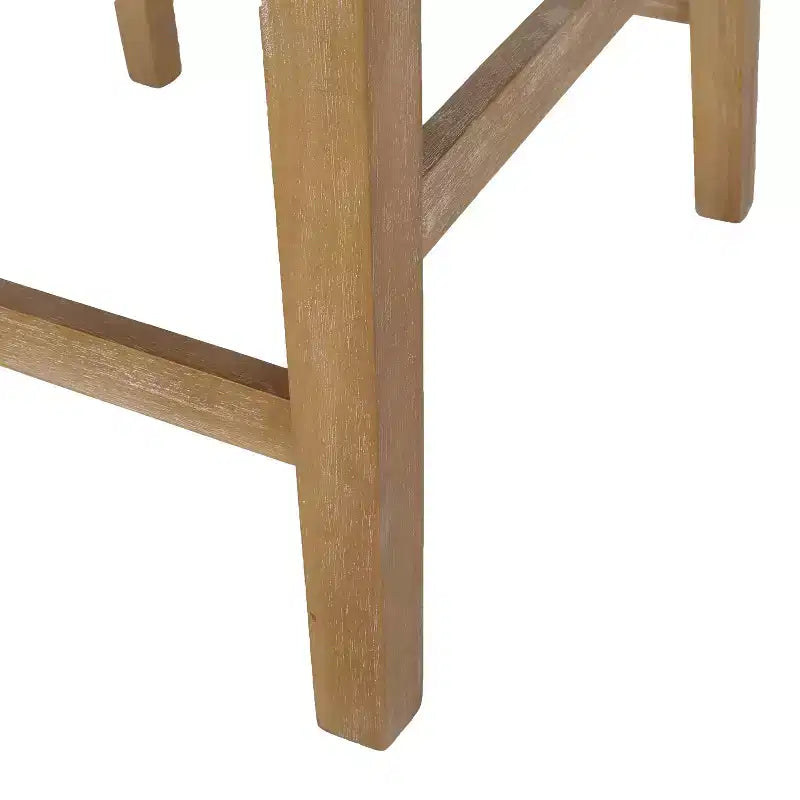 Tabourets de comptoir contemporains en bois rembourrés de tissu de 66 cm (ensemble de 2)