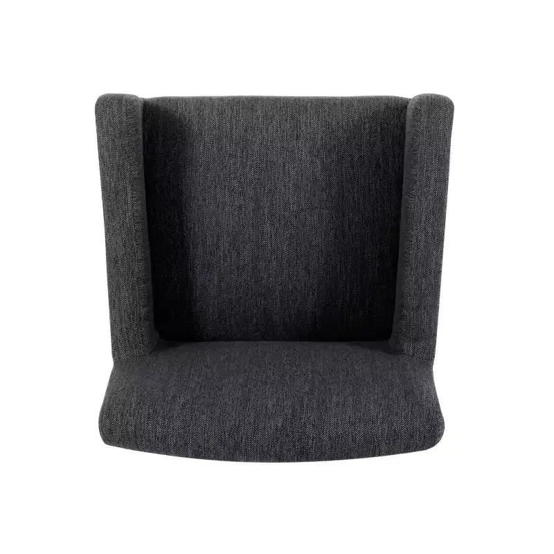 Tabourets de comptoir contemporains en bois rembourrés de tissu de 66 cm (ensemble de 2)