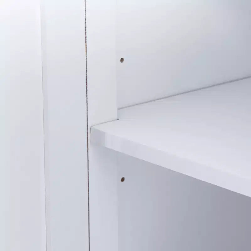 Buffet rétro 4 portes avec 2 tiroirs et étagères réglables pour salle à manger, salon