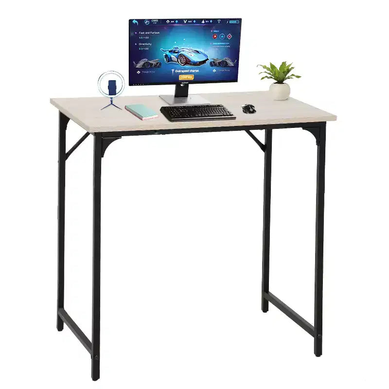 Bureau informatique industriel moderne de 32/39/47 pouces avec grand plateau et cadre en acier robuste