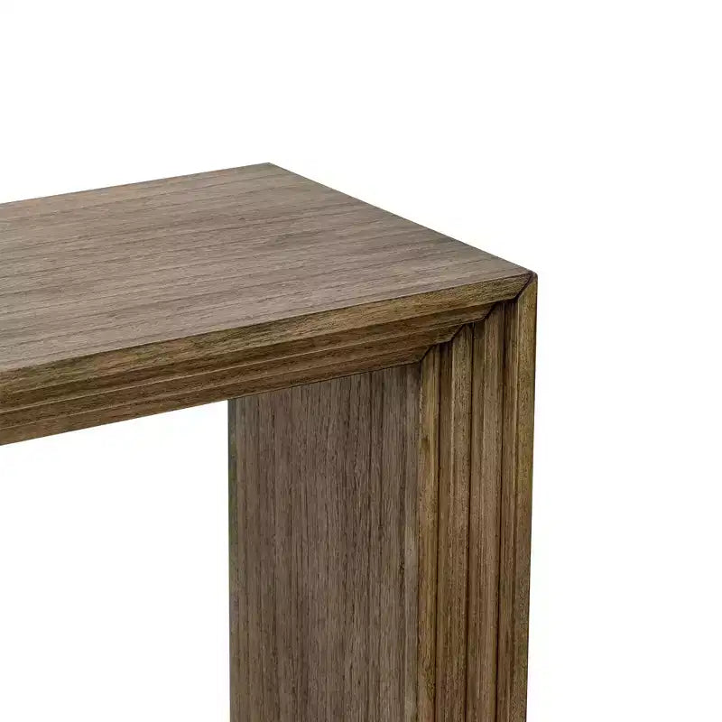 Console de salon ou d'entrée moderne en bois massif de Paulownia avec placage