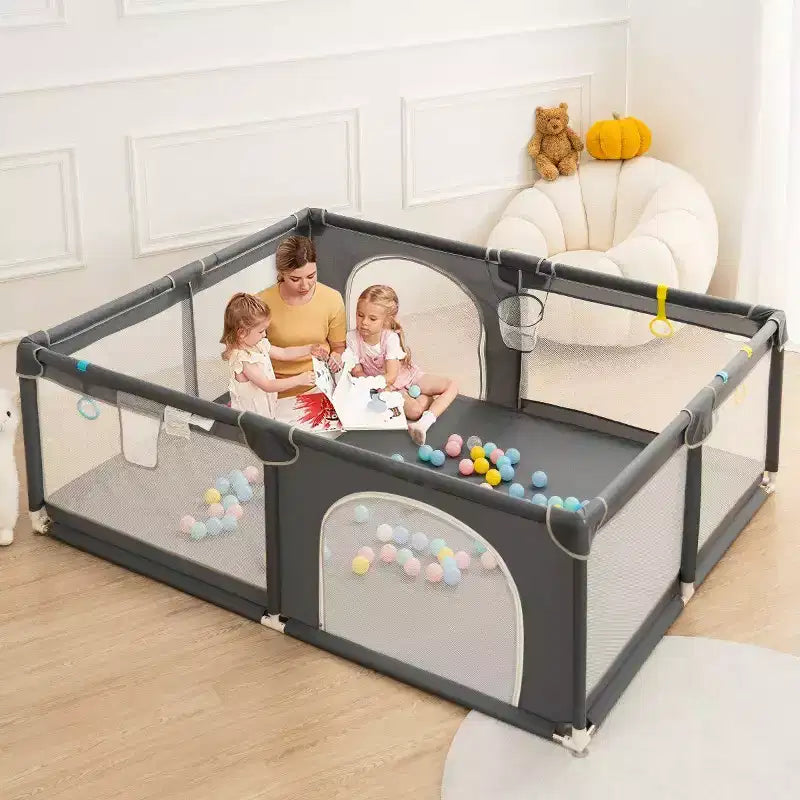 Parc pour bébé 79x71 à 4 panneaux Grand et sécurisé Parc portable