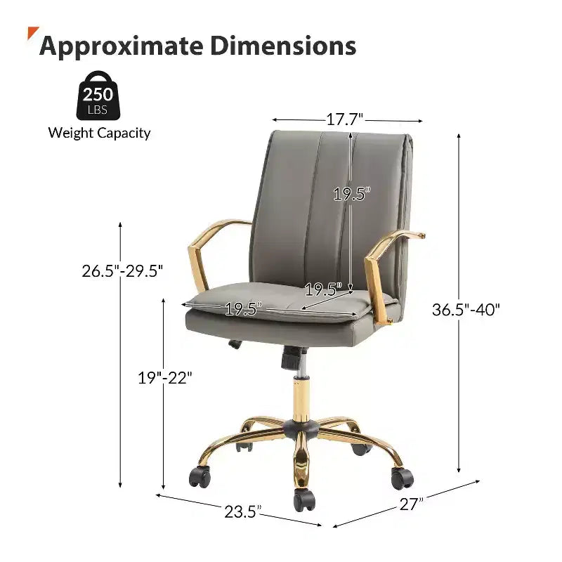 Chaise de bureau avec mécanisme de réglage de la hauteur