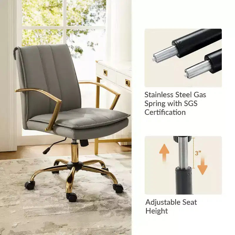 Chaise de bureau avec mécanisme de réglage de la hauteur