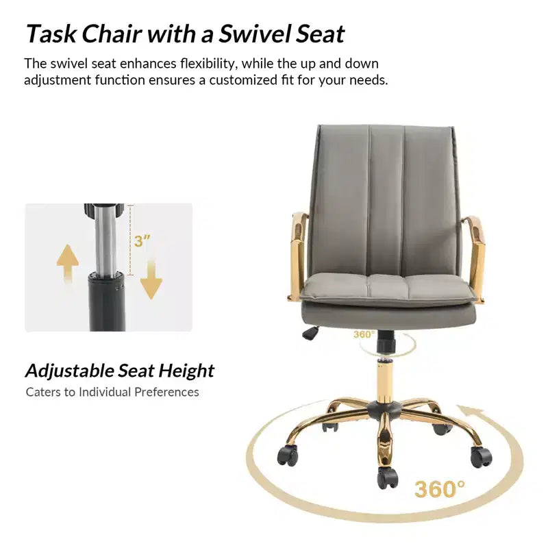 Chaise de bureau avec mécanisme de réglage de la hauteur