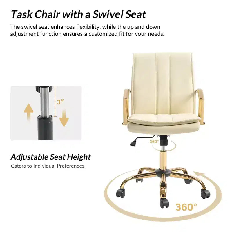 Chaise de bureau avec mécanisme de réglage de la hauteur