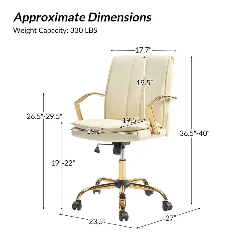 Chaise de bureau avec mécanisme de réglage de la hauteur