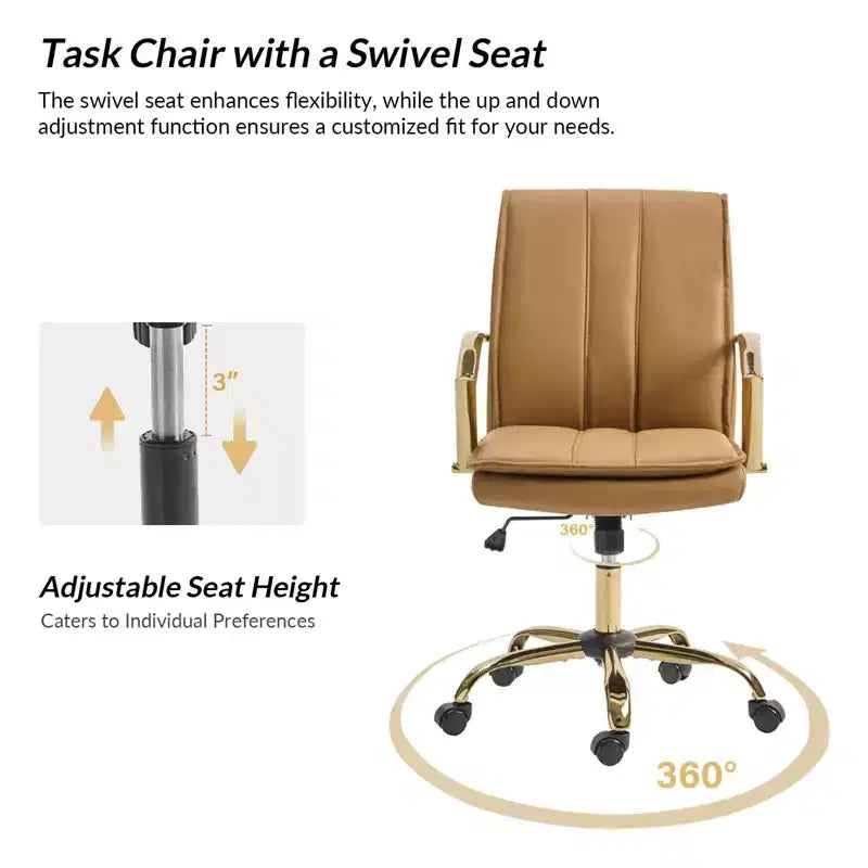 Chaise de bureau avec mécanisme de réglage de la hauteur