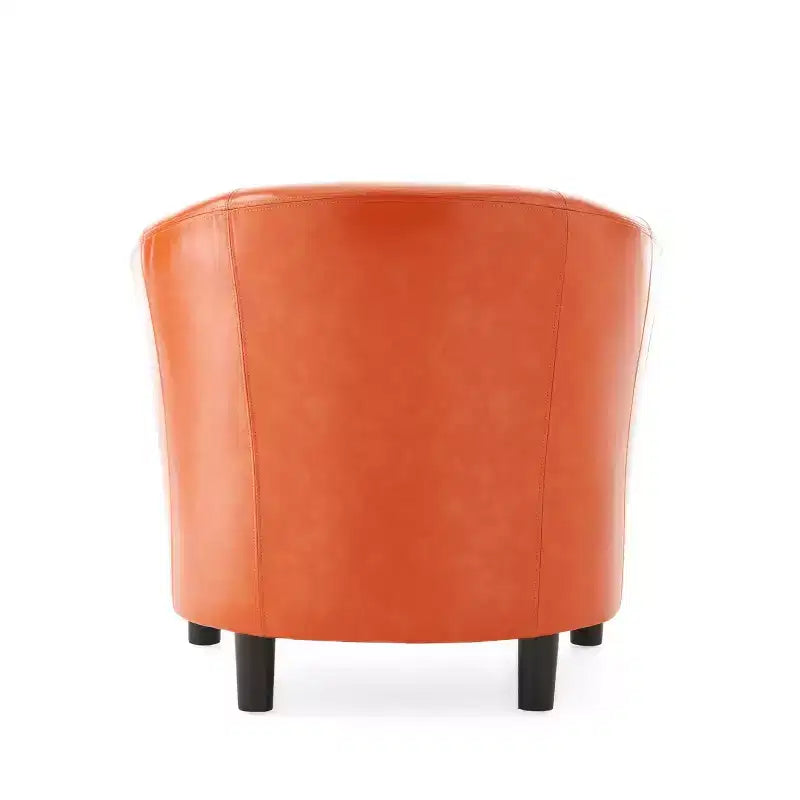 Fauteuil club capitonné de style transitoire en forme de baignoire