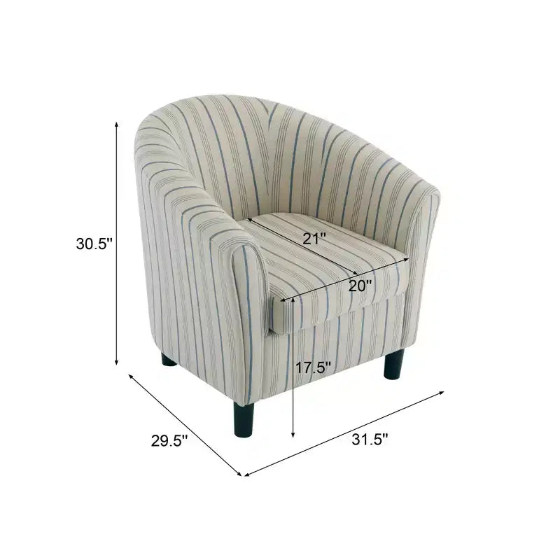 Fauteuil club capitonné de style transitoire en forme de baignoire