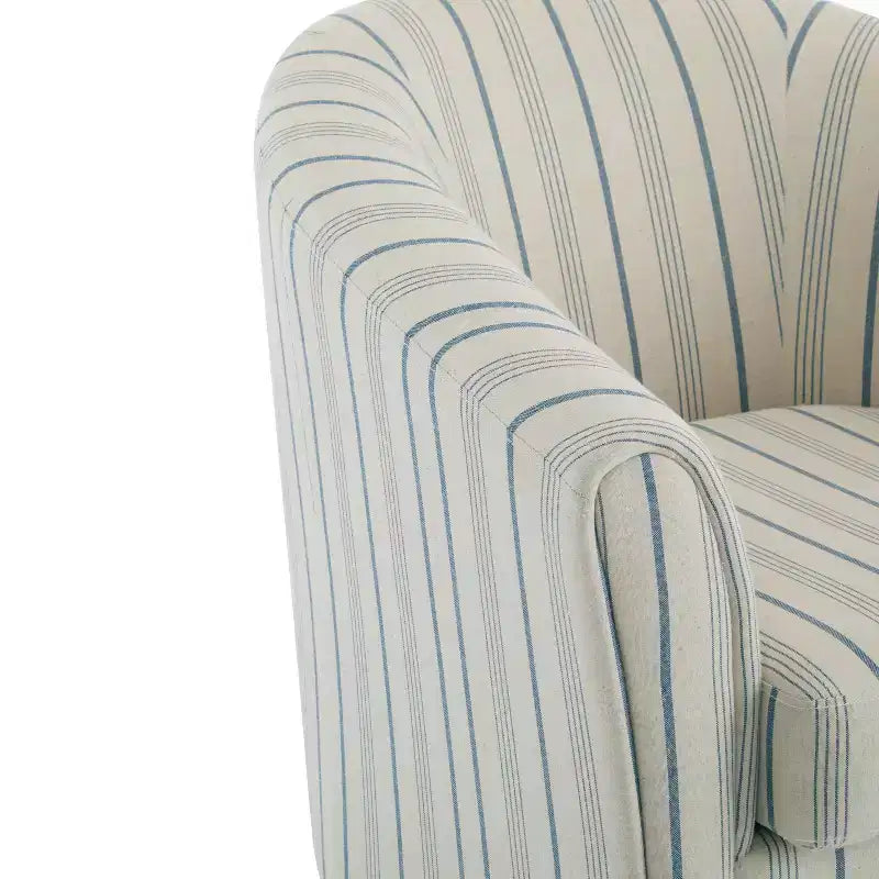 Fauteuil club capitonné de style transitoire en forme de baignoire