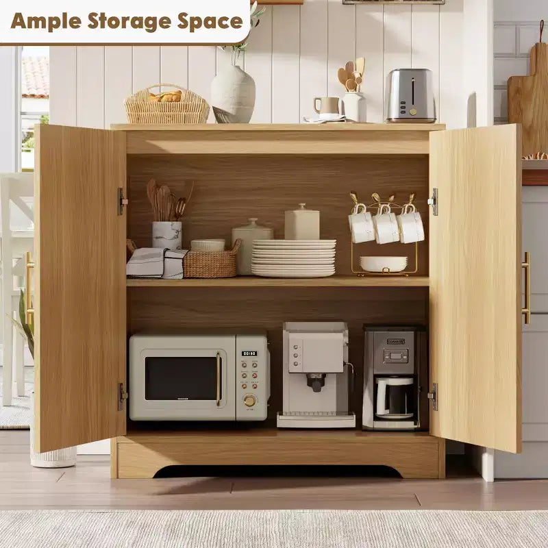 Bahut de rangement en rotin avec étagères, commode moderne pour salle à manger, salon, entrée ou cuisine