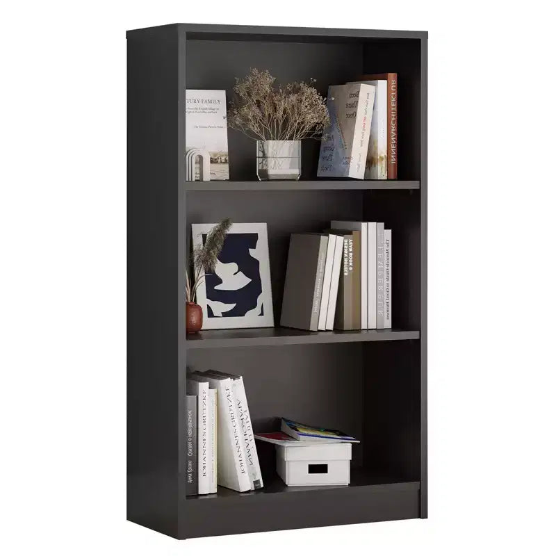 Étagère à livres en bois 3/4/5 niveaux, Bibliothèque haute avec étagères réglables, Meuble de rangement pour salon, chambre, bureau