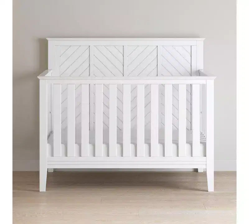 Ensemble de chambre de bébé 2 pièces, comprend un lit convertible 4-en-1 et une commode à 3 tiroirs