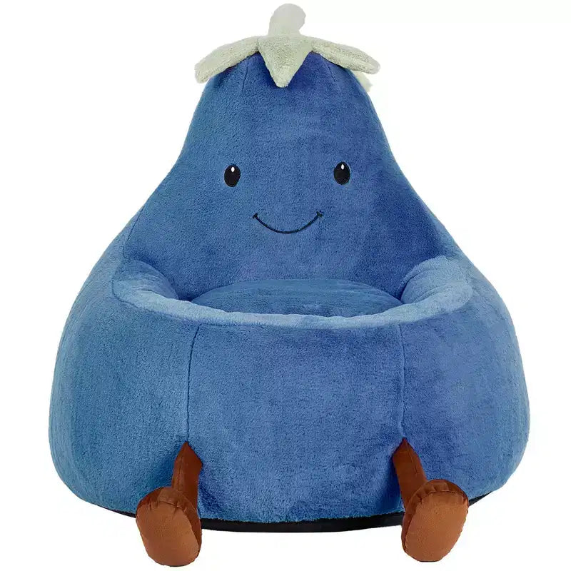 Canapé Pouf Enfant Rempli de Mousse Haute Densité, Forme Ergonomique pour la Lecture et le Jeu