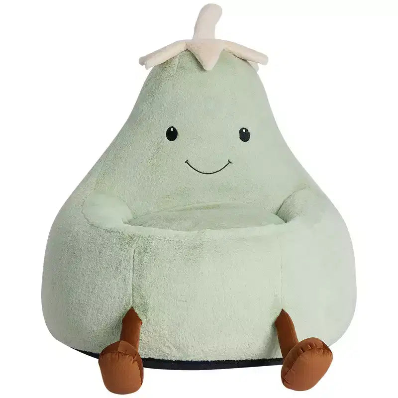 Canapé Pouf Enfant Rempli de Mousse Haute Densité, Forme Ergonomique pour la Lecture et le Jeu