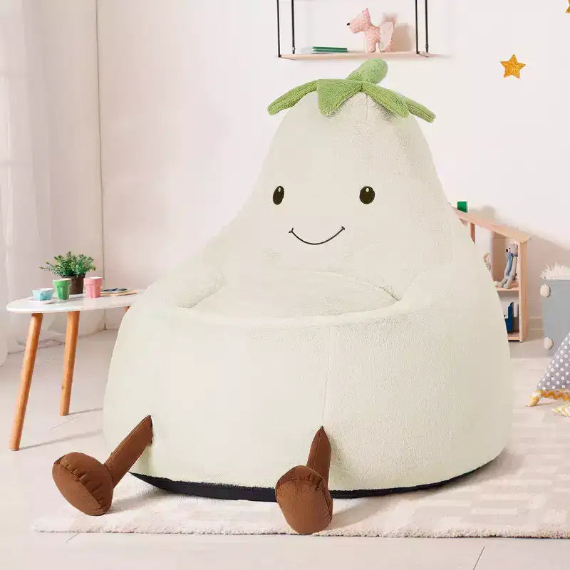 Canapé Pouf Enfant Rempli de Mousse Haute Densité, Forme Ergonomique pour la Lecture et le Jeu