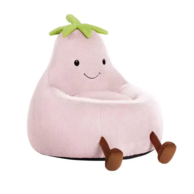 Canapé Pouf Enfant Rempli de Mousse Haute Densité, Forme Ergonomique pour la Lecture et le Jeu