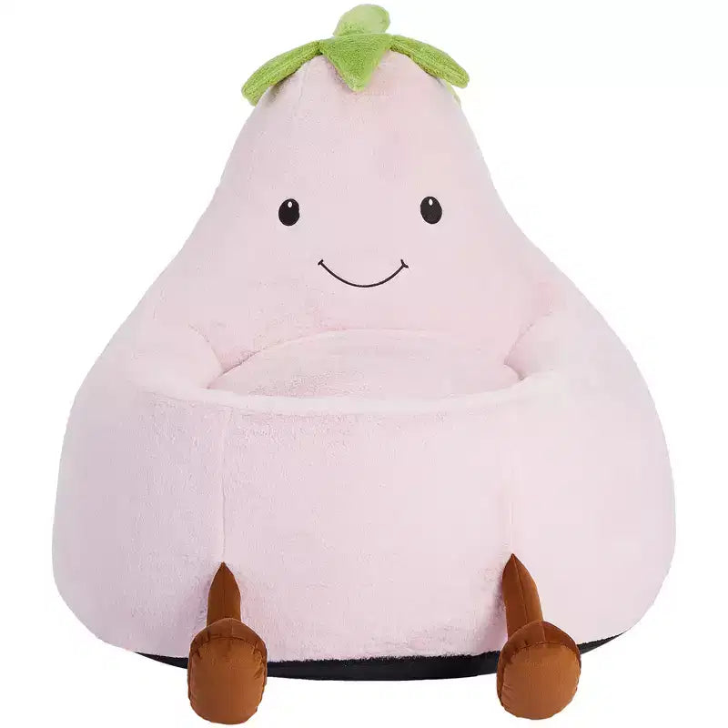 Canapé Pouf Enfant Rempli de Mousse Haute Densité, Forme Ergonomique pour la Lecture et le Jeu