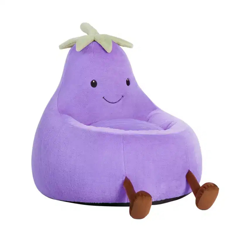 Canapé Pouf Enfant Rempli de Mousse Haute Densité, Forme Ergonomique pour la Lecture et le Jeu