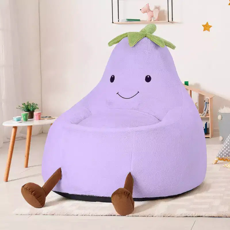 Canapé Pouf Enfant Rempli de Mousse Haute Densité, Forme Ergonomique pour la Lecture et le Jeu