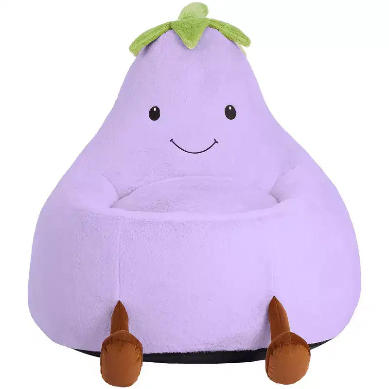 Canapé Pouf Enfant Rempli de Mousse Haute Densité, Forme Ergonomique pour la Lecture et le Jeu