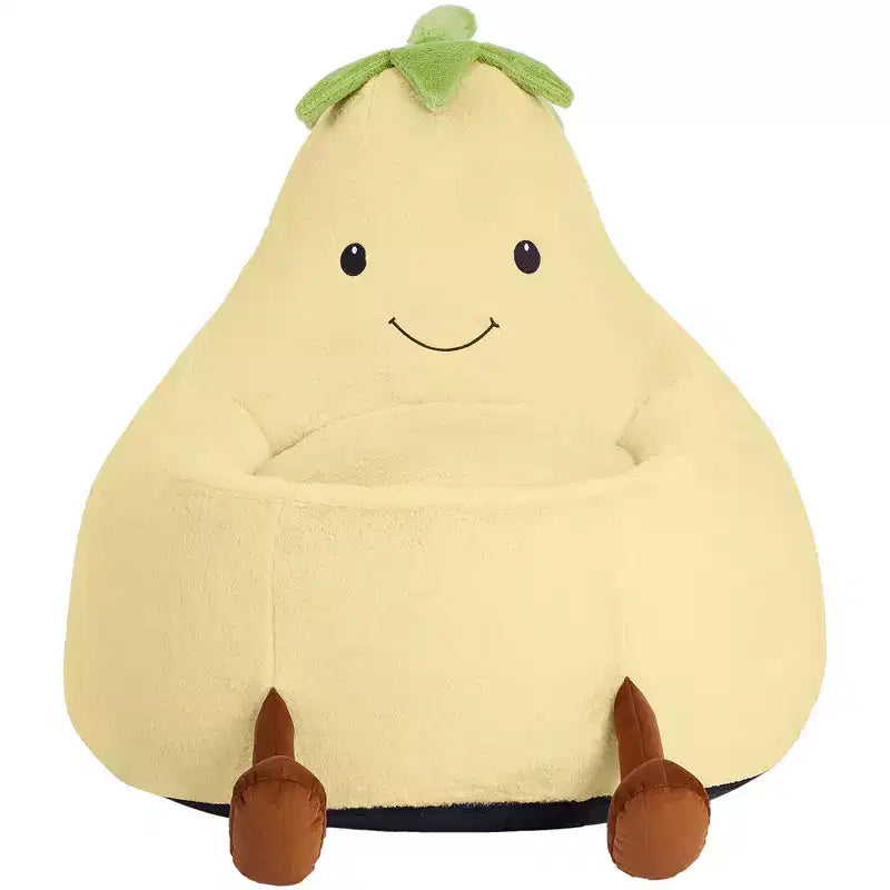 Canapé Pouf Enfant Rempli de Mousse Haute Densité, Forme Ergonomique pour la Lecture et le Jeu