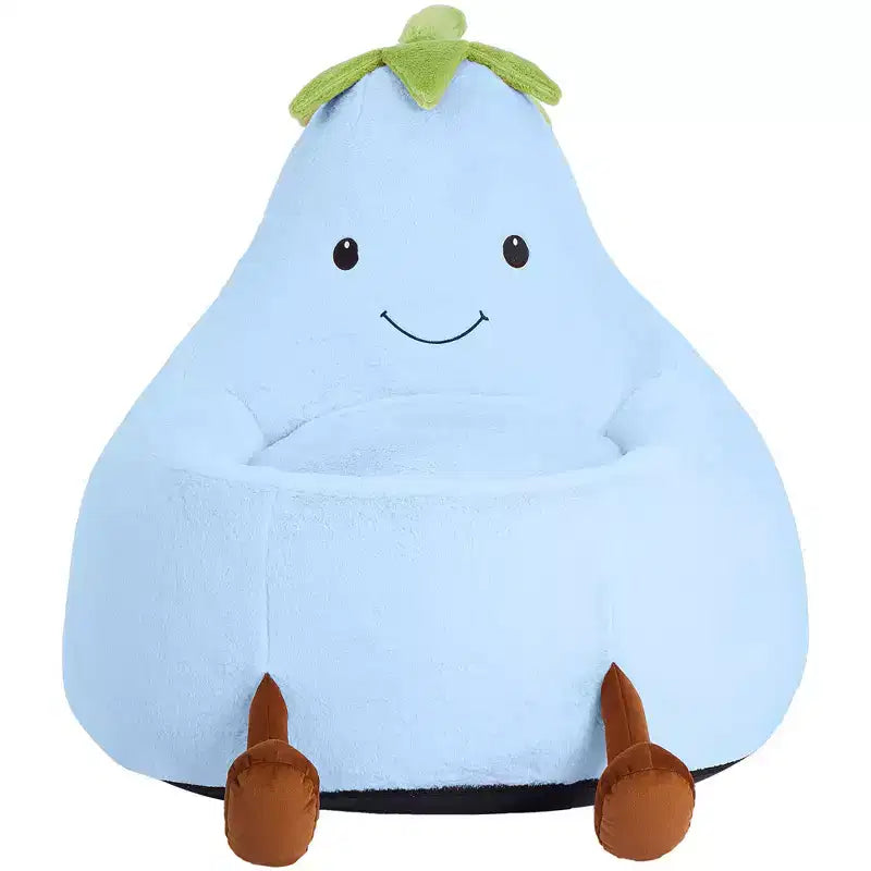 Canapé Pouf Enfant Rempli de Mousse Haute Densité, Forme Ergonomique pour la Lecture et le Jeu